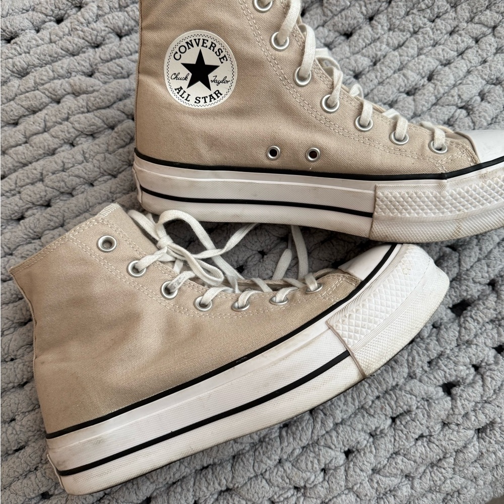 Converse Women's High-Top Sneakers - Beige